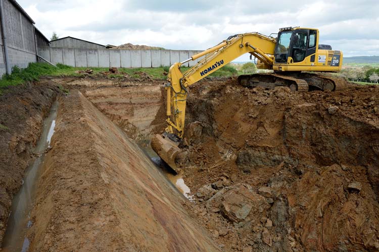 Travaux d'assainissement à Castillon-la-Bataille